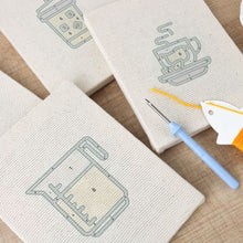 Cargar imagen en el visor de la galería, Punch Needle Kit (4 piezas) con marcos - Hora de Café y Té