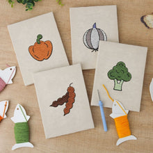 Cargar imagen en el visor de la galería, Punch Needle Kit (4 piezas) con marcos - Delicias de Verduras
