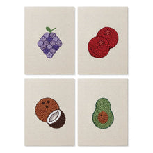 Cargar imagen en el visor de la galería, Punch Needle Kit (4 piezas) con marcos - Fiesta de Frutas 2 Figured'Art