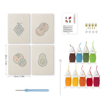 Cargar imagen en el visor de la galería, Punch Needle Kit (4 piezas) con marcos - Fiesta de Frutas 2