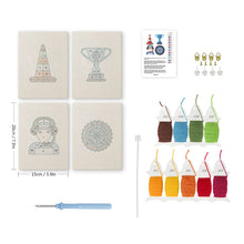 Cargar imagen en el visor de la galería, Punch Needle Kit (4 piezas) con marcos - Día de Carrera