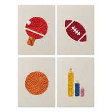 Cargar imagen en el visor de la galería, Punch Needle Kit (4 piezas) con marcos - Diversión Deportiva Figured'Art