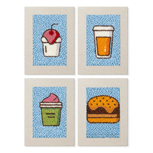 Cargar imagen en el visor de la galería, Punch Needle Kit (4 piezas) con marcos - Favoritos Foodie Figured'Art