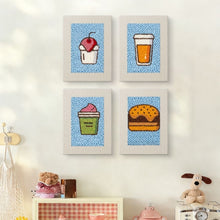 Cargar imagen en el visor de la galería, Punch Needle Kit (4 piezas) con marcos - Favoritos Foodie