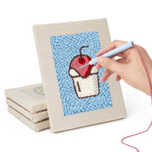 Cargar imagen en el visor de la galería, Punch Needle Kit (4 piezas) con marcos - Favoritos Foodie