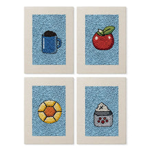 Cargar imagen en el visor de la galería, Punch Needle Kit (4 piezas) con marcos - Delicias de Desayuno 1 Figured'Art
