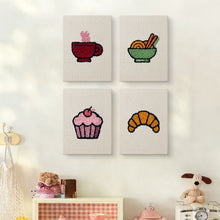 Cargar imagen en el visor de la galería, Punch Needle Kit (4 piezas) con marcos - Delicias de Desayuno 2