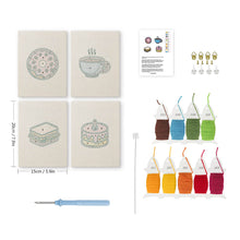 Cargar imagen en el visor de la galería, Punch Needle Kit (4 piezas) con marcos - Delicias de Desayuno 3