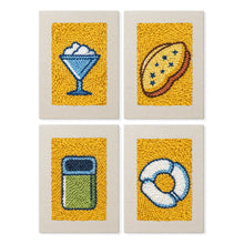 Cargar imagen en el visor de la galería, Punch Needle Kit (4 piezas) con marcos - Snacks Deliciosos Figured'Art
