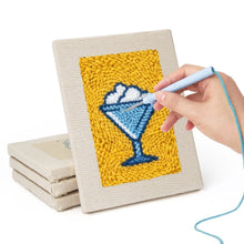 Cargar imagen en el visor de la galería, Punch Needle Kit (4 piezas) con marcos - Snacks Deliciosos