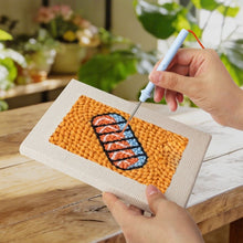 Cargar imagen en el visor de la galería, Punch Needle Kit (4 piezas) con marcos - Comida Sabrosa