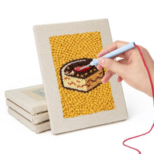 Cargar imagen en el visor de la galería, Punch Needle Kit (4 piezas) con marcos - Pausa para Almorzar