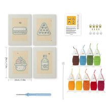Cargar imagen en el visor de la galería, Punch Needle Kit (4 piezas) con marcos - Ataque de Snacks
