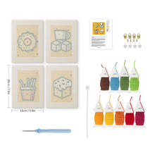 Cargar imagen en el visor de la galería, Punch Needle Kit (4 piezas) con marcos - Delicias Sabrosas