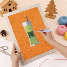 Cargar imagen en el visor de la galería, Punch Needle Kit con marco - Cócteles 1