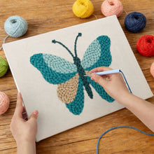 Cargar imagen en el visor de la galería, Punch Needle Kit con marco - Colores en Vuelo
