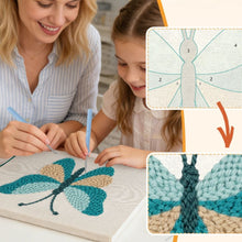 Cargar imagen en el visor de la galería, Punch Needle Kit con marco - Colores en Vuelo
