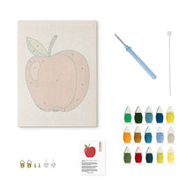 Cargar imagen en el visor de la galería, Punch Needle Kit con marco - Manzana Roja