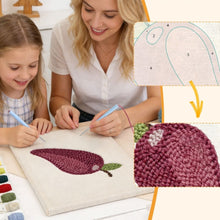 Cargar imagen en el visor de la galería, Punch Needle Kit con marco - Ciruela Dulce