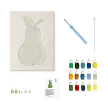 Cargar imagen en el visor de la galería, Punch Needle Kit con marco - Pera Fresca