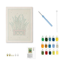 Cargar imagen en el visor de la galería, Punch Needle Kit con marco - Sansevieria