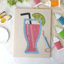 Cargar imagen en el visor de la galería, Punch Needle Kit con marco - Limonada Rosa