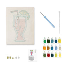 Cargar imagen en el visor de la galería, Punch Needle Kit con marco - Limonada Rosa