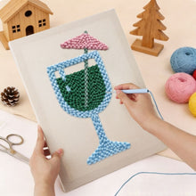 Cargar imagen en el visor de la galería, Punch Needle Kit con marco - Brisa Tropical