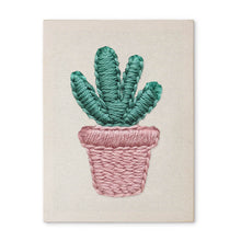 Cargar imagen en el visor de la galería, Punch Needle Kit con marco - Cactus Kawaii Figured'Art