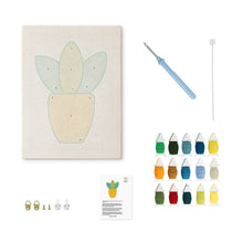 Cargar imagen en el visor de la galería, Punch Needle Kit con marco - Mini Vegetación