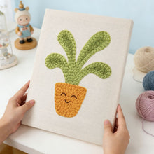 Cargar imagen en el visor de la galería, Punch Needle Kit con marco - Delicia de Hojas