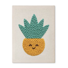 Cargar imagen en el visor de la galería, Punch Needle Kit con marco - Piña Soleada Figured'Art