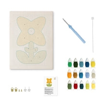Cargar imagen en el visor de la galería, Punch Needle Kit con marco - Flor Soleada
