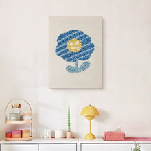 Cargar imagen en el visor de la galería, Punch Needle Kit con marco - Flor Azul