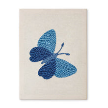 Cargar imagen en el visor de la galería, Punch Needle Kit con marco - Mariposa Sueño Azul Figured'Art