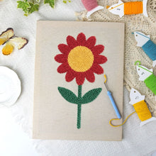 Cargar imagen en el visor de la galería, Punch Needle Kit con marco - Flor Radiante