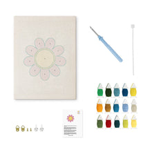 Cargar imagen en el visor de la galería, Punch Needle Kit con marco - Margarita Rosa