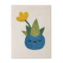 Cargar imagen en el visor de la galería, Punch Needle Kit con marco - Suculenta Feliz Figured'Art