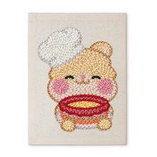 Cargar imagen en el visor de la galería, Punch Needle Kit con marco - Conejo Repostero Figured'Art