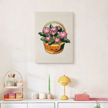 Cargar imagen en el visor de la galería, Punch Needle Kit con marco - Cesta de Flores