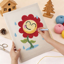 Cargar imagen en el visor de la galería, Punch Needle Kit con marco - Alegría en Día Lluvioso