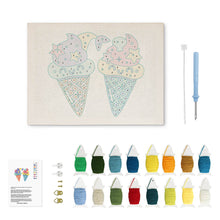 Cargar imagen en el visor de la galería, Punch Needle Kit con marco - Sueños de Helado