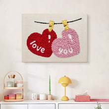 Cargar imagen en el visor de la galería, Punch Needle Kit con marco - Amor en el Aire
