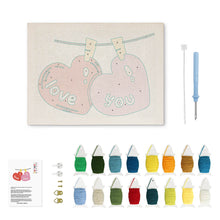 Cargar imagen en el visor de la galería, Punch Needle Kit con marco - Amor en el Aire