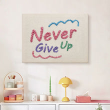 Cargar imagen en el visor de la galería, Punch Needle Kit con marco - Never Give Up