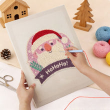 Cargar imagen en el visor de la galería, Punch Needle Kit con marco - Risa de Santa