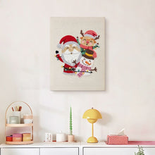Cargar imagen en el visor de la galería, Punch Needle Kit con marco - Santa y Amigos