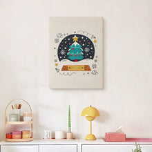 Cargar imagen en el visor de la galería, Punch Needle Kit con marco - Árbol de Navidad Mágico