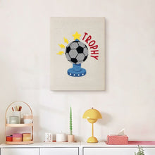 Cargar imagen en el visor de la galería, Punch Needle Kit con marco - Trofeo de Fútbol