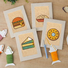 Cargar imagen en el visor de la galería, Punch Needle Kit (4 piezas) con marcos - Street Food 2